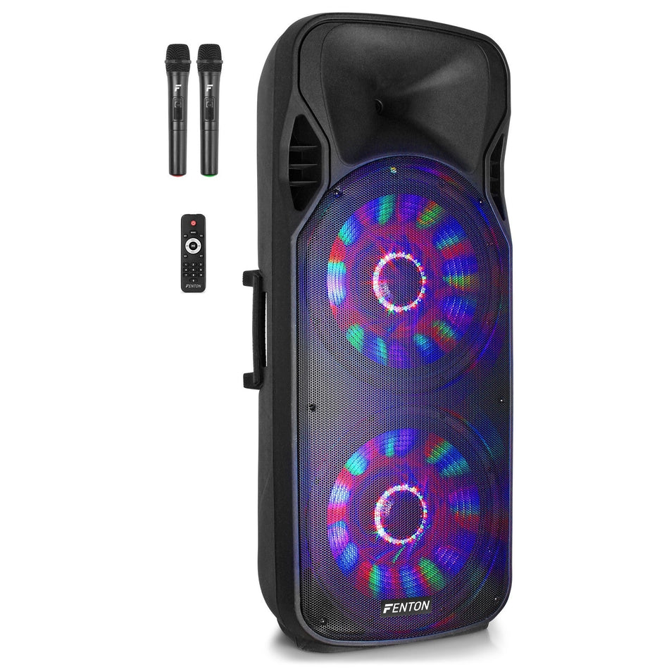 Fenton FT215LED - Bafle Activo doble 15" 1600W - Tempo Shop