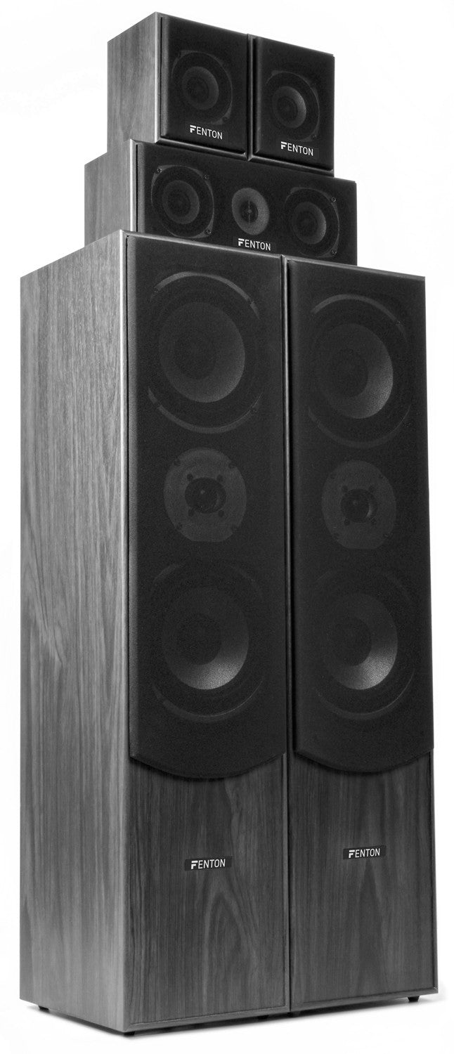 Fenton HF5B - Sistema Home Theatre 5.0 - Negro - Tempo Shop