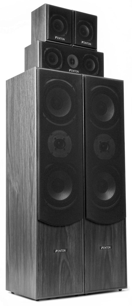 Fenton HF5B - Sistema Home Theatre 5.0 - Negro - Tempo Shop