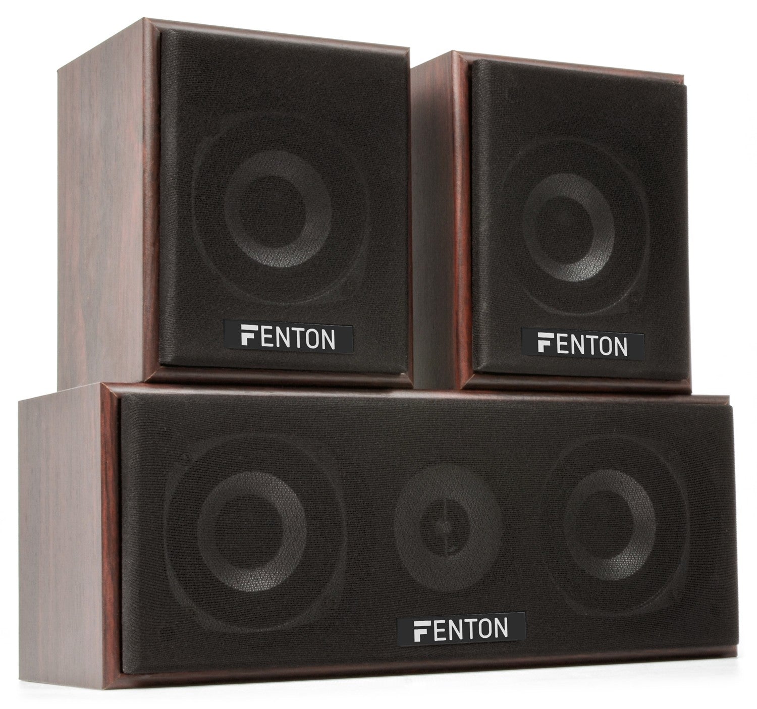 Fenton HF5W - Sistema Home Theatre 5.0 - Nogal - Tempo Shop