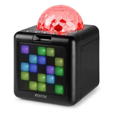 Fenton KAR15B - Altavoz Karaoke con 2 micrófonos Negro - Tempo Shop