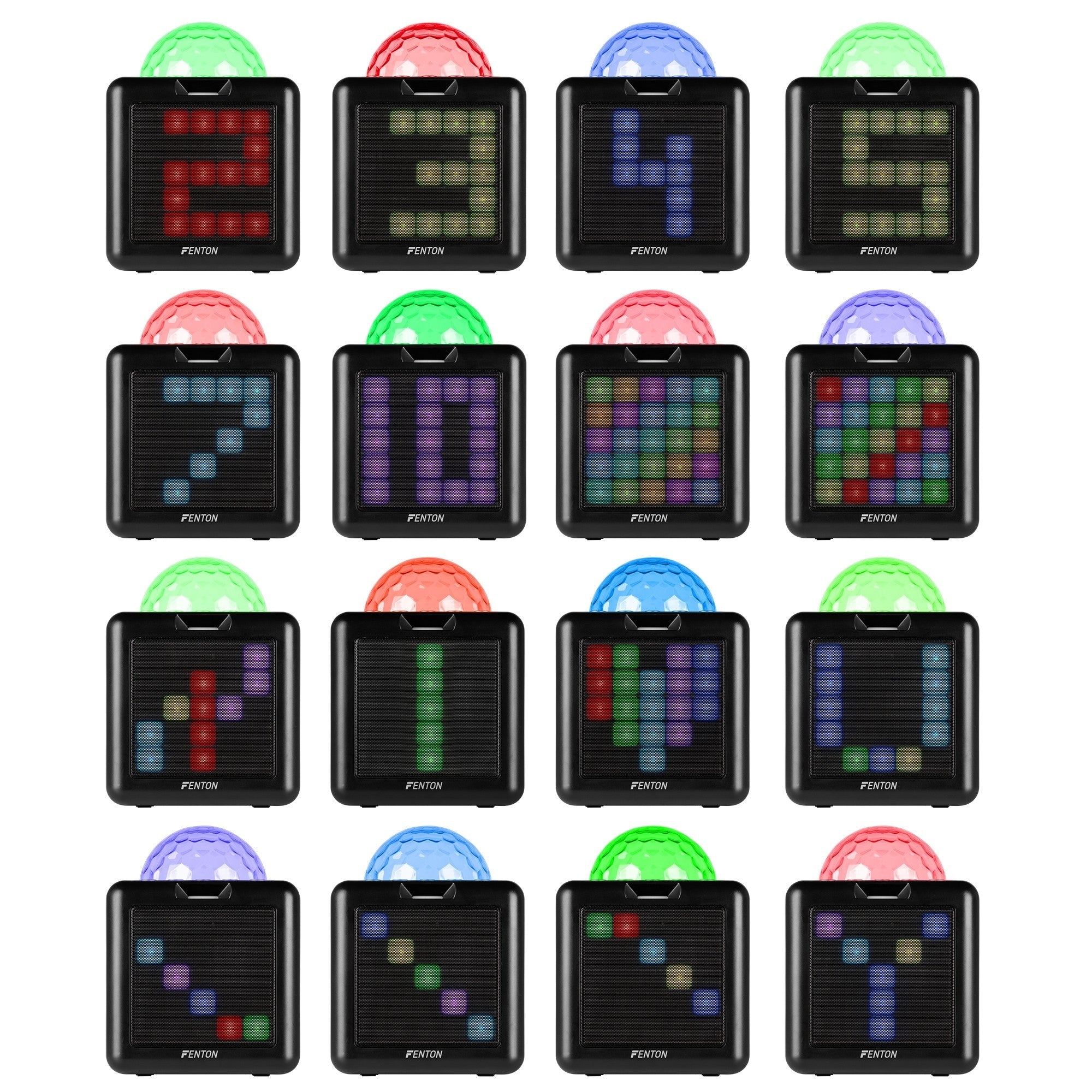 Fenton KAR15B - Altavoz Karaoke con 2 micrófonos Negro - Tempo Shop