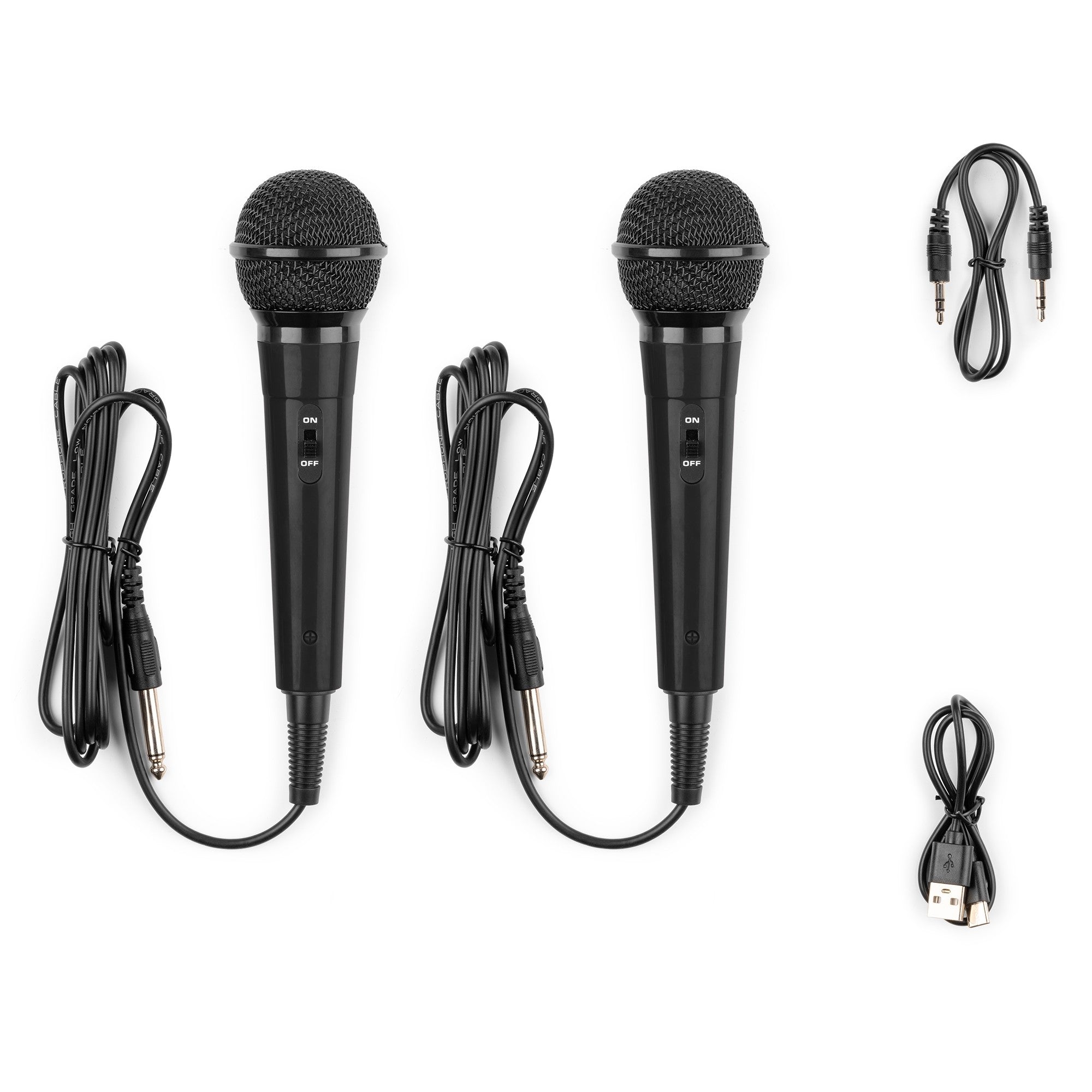 Fenton KAR15B - Altavoz Karaoke con 2 micrófonos Negro - Tempo Shop