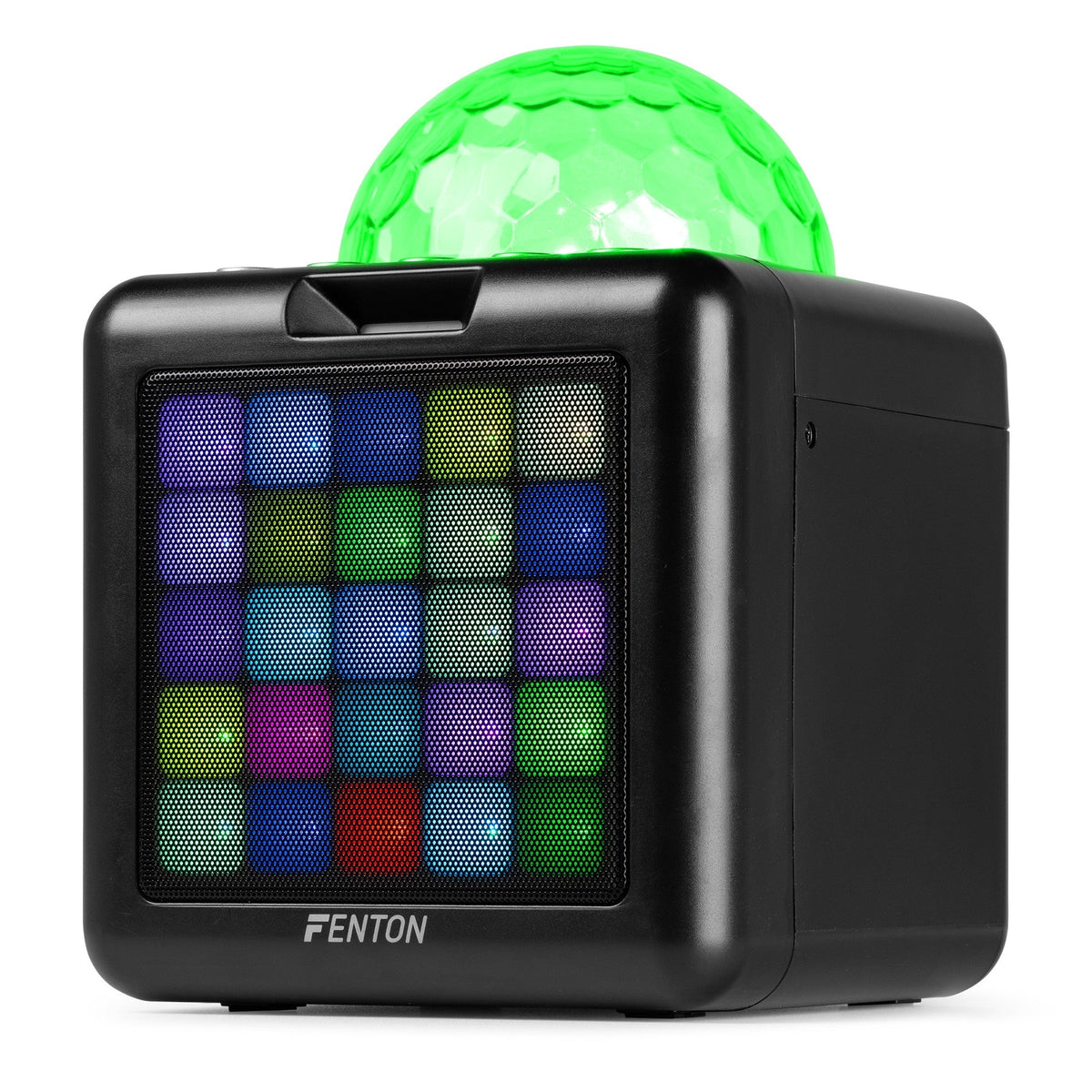 Fenton KAR15B - Altavoz Karaoke con 2 micrófonos Negro - Tempo Shop