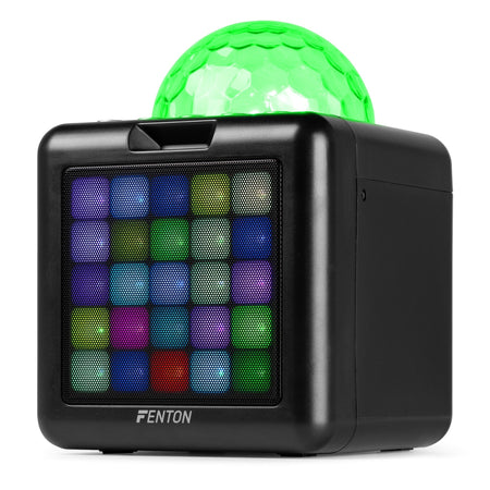 Fenton KAR15B - Altavoz Karaoke con 2 micrófonos Negro - Tempo Shop