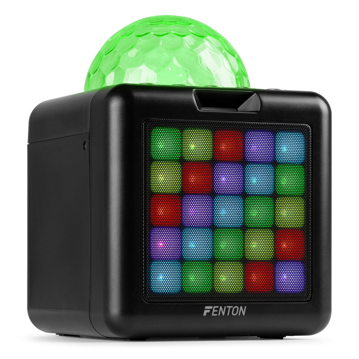 Fenton KAR15B - Altavoz Karaoke con 2 micrófonos Negro - Tempo Shop