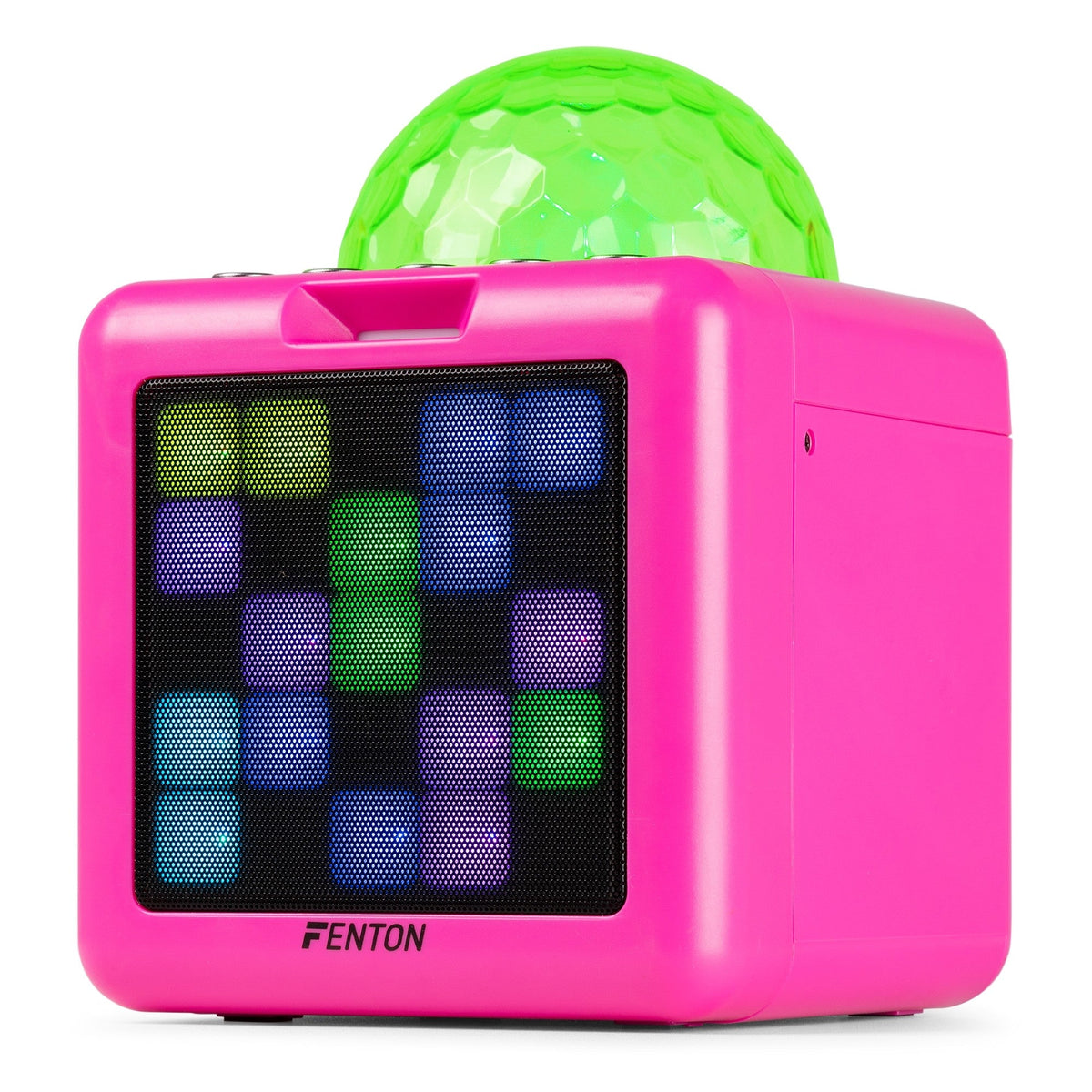 Fenton KAR15P - Altavoz Karaoke con 2 micrófonos Pink - Tempo Shop