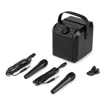 Fenton KAR50B - Altavoz Karaoke con efecto de luz LED Negro - Tempo Shop
