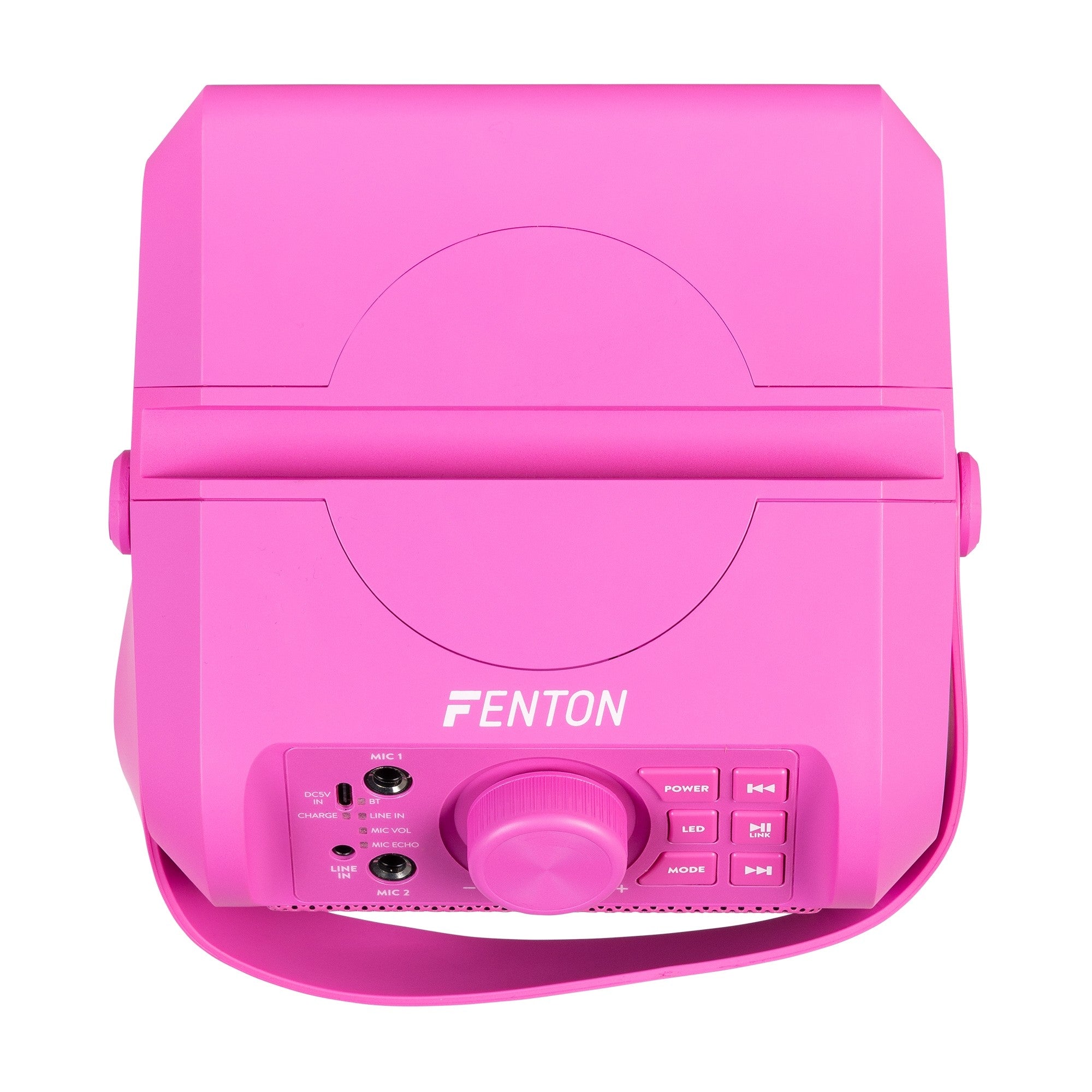 Fenton KAR50P - Altavoz Karaoke con efecto de luz LED Rosa - Tempo Shop