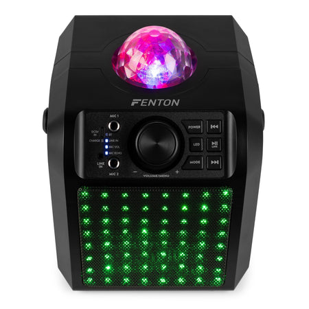 Fenton KAR55B - Altavoz Karaoke con LED Jelly Ball Negro - Tempo Shop