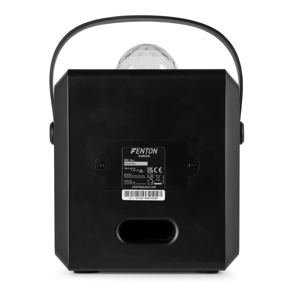 Fenton KAR55B - Altavoz Karaoke con LED Jelly Ball Negro - Tempo Shop