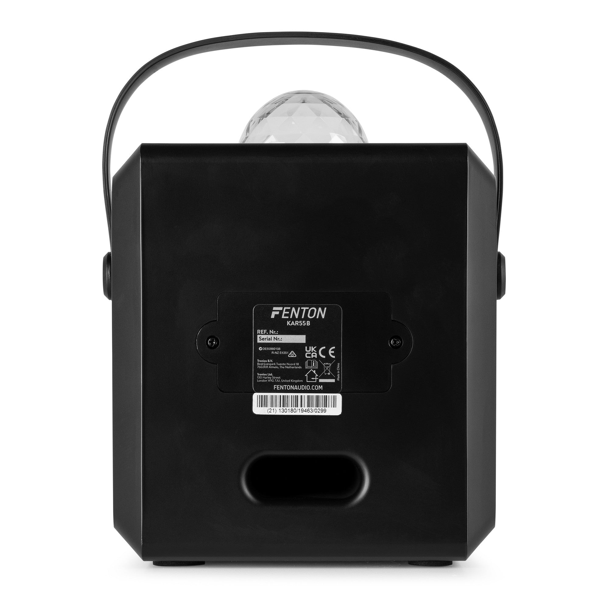 Fenton KAR55B - Altavoz Karaoke con LED Jelly Ball Negro - Tempo Shop