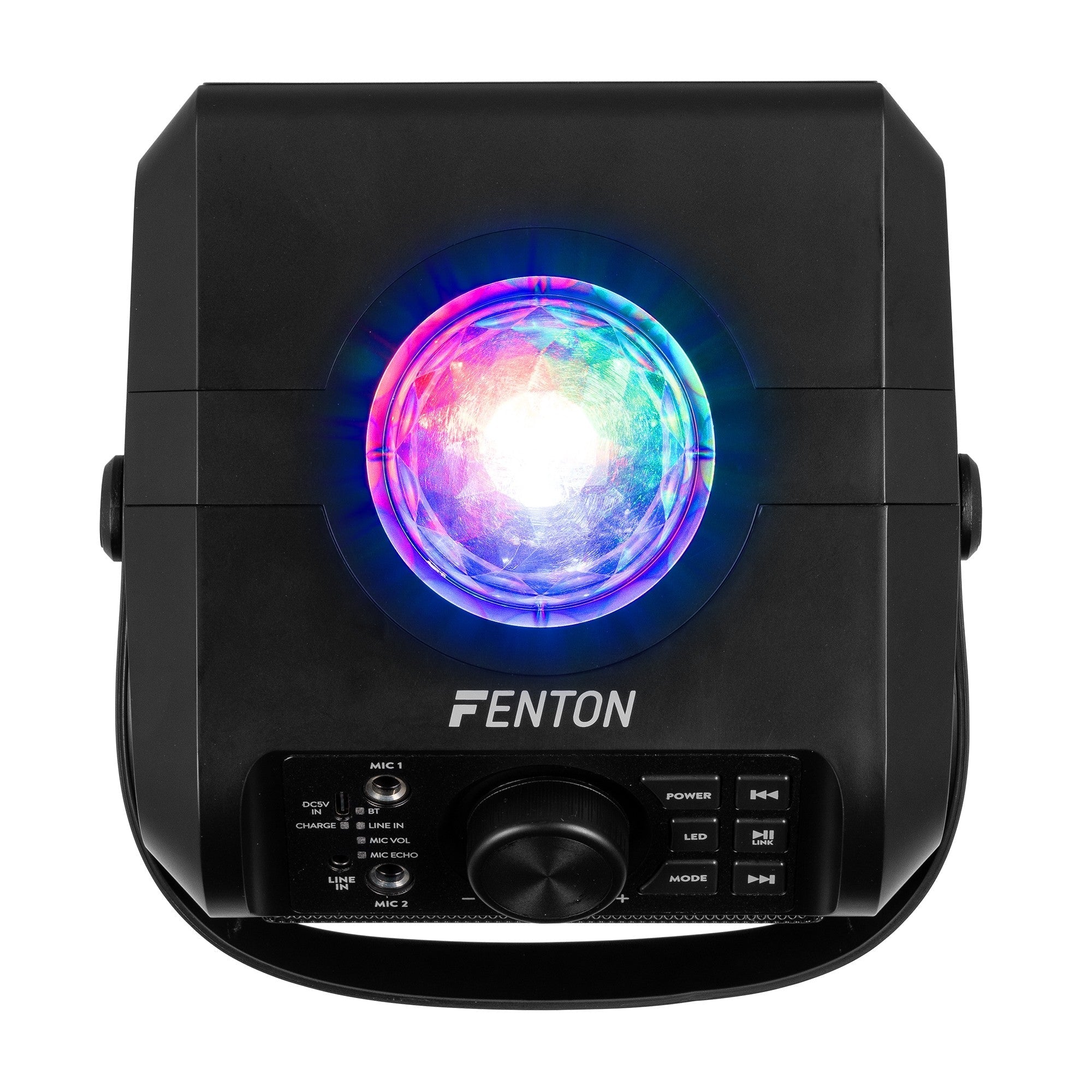 Fenton KAR55B - Altavoz Karaoke con LED Jelly Ball Negro - Tempo Shop