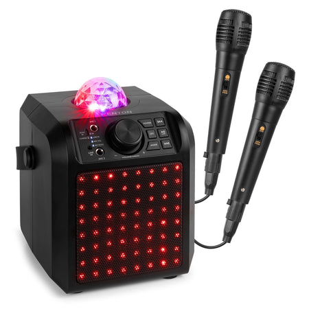 Fenton KAR55B - Altavoz Karaoke con LED Jelly Ball Negro - Tempo Shop