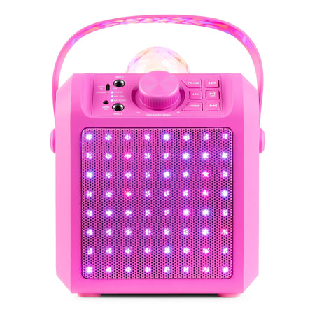 Fenton KAR55P - Altavoz Karaoke con LED Jelly Ball Rosa - Tempo Shop