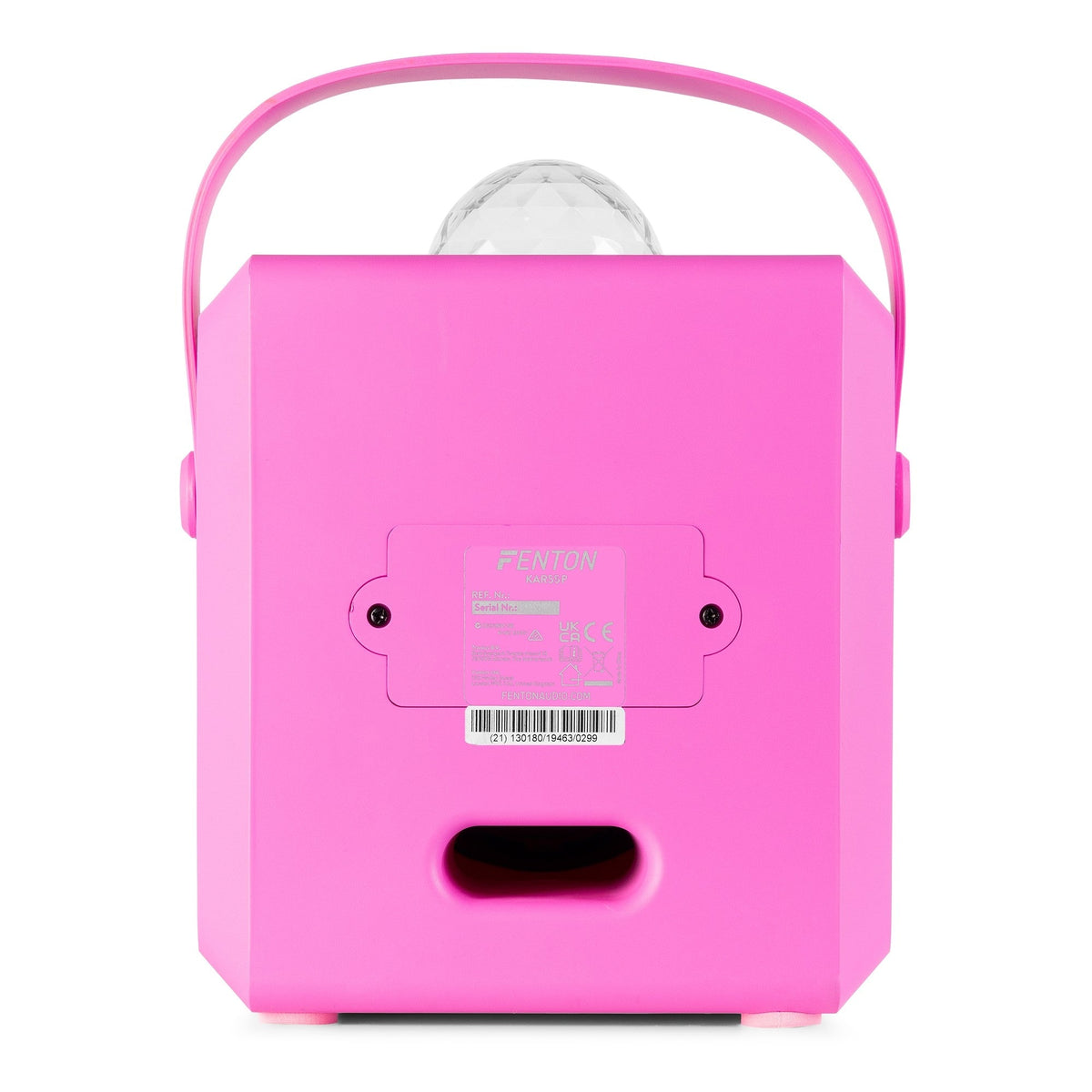 Fenton KAR55P - Altavoz Karaoke con LED Jelly Ball Rosa - Tempo Shop