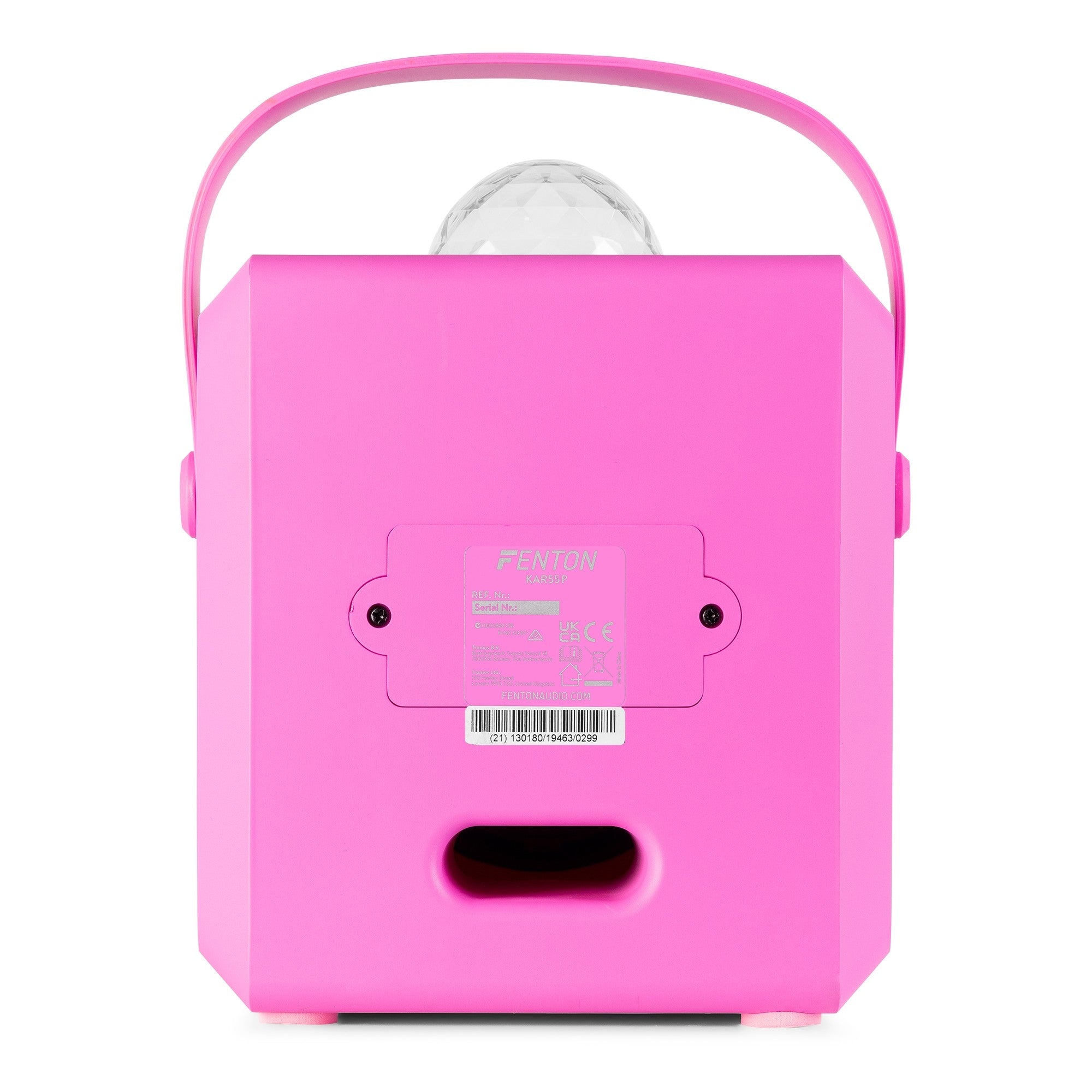 Fenton KAR55P - Altavoz Karaoke con LED Jelly Ball Rosa - Tempo Shop
