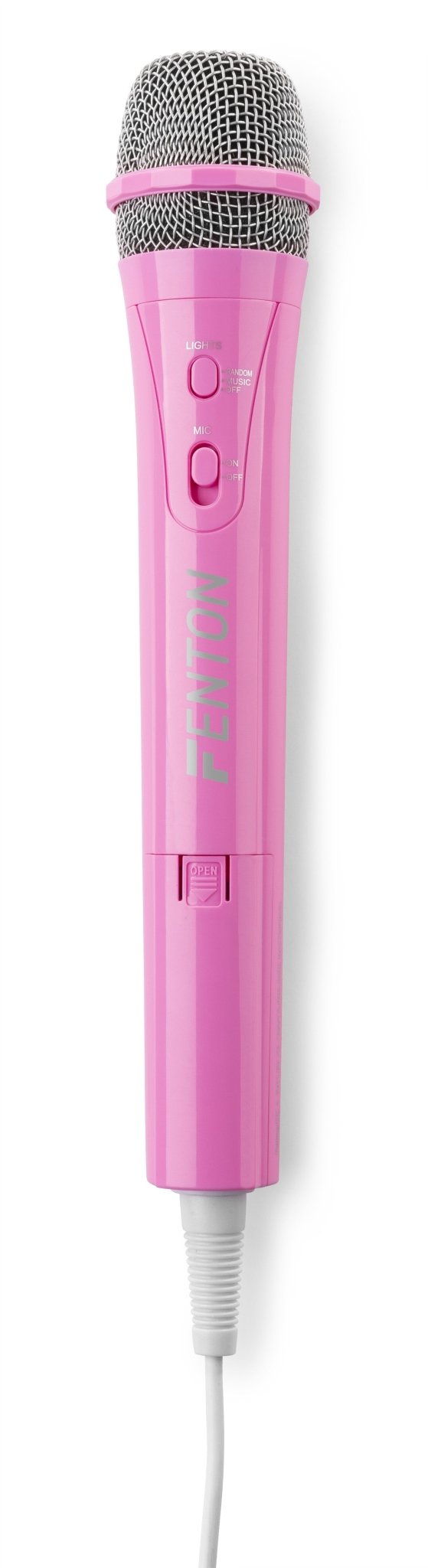 Fenton KMD55P - Micrófono Karaoke con luces RGB Rosa - Tempo Shop