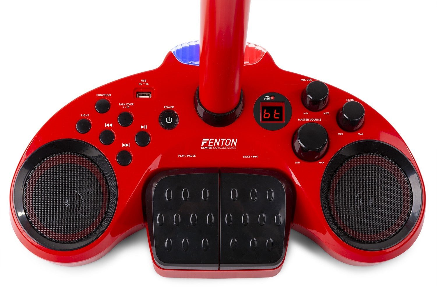 Fenton KSM15R - Set escenario Karaoke Rojo con alfombra de escenario - Tempo Shop