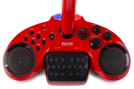 Fenton KSM15R - Set escenario Karaoke Rojo con alfombra de escenario - Tempo Shop