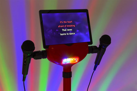 Fenton KSM15R - Set escenario Karaoke Rojo con alfombra de escenario - Tempo Shop