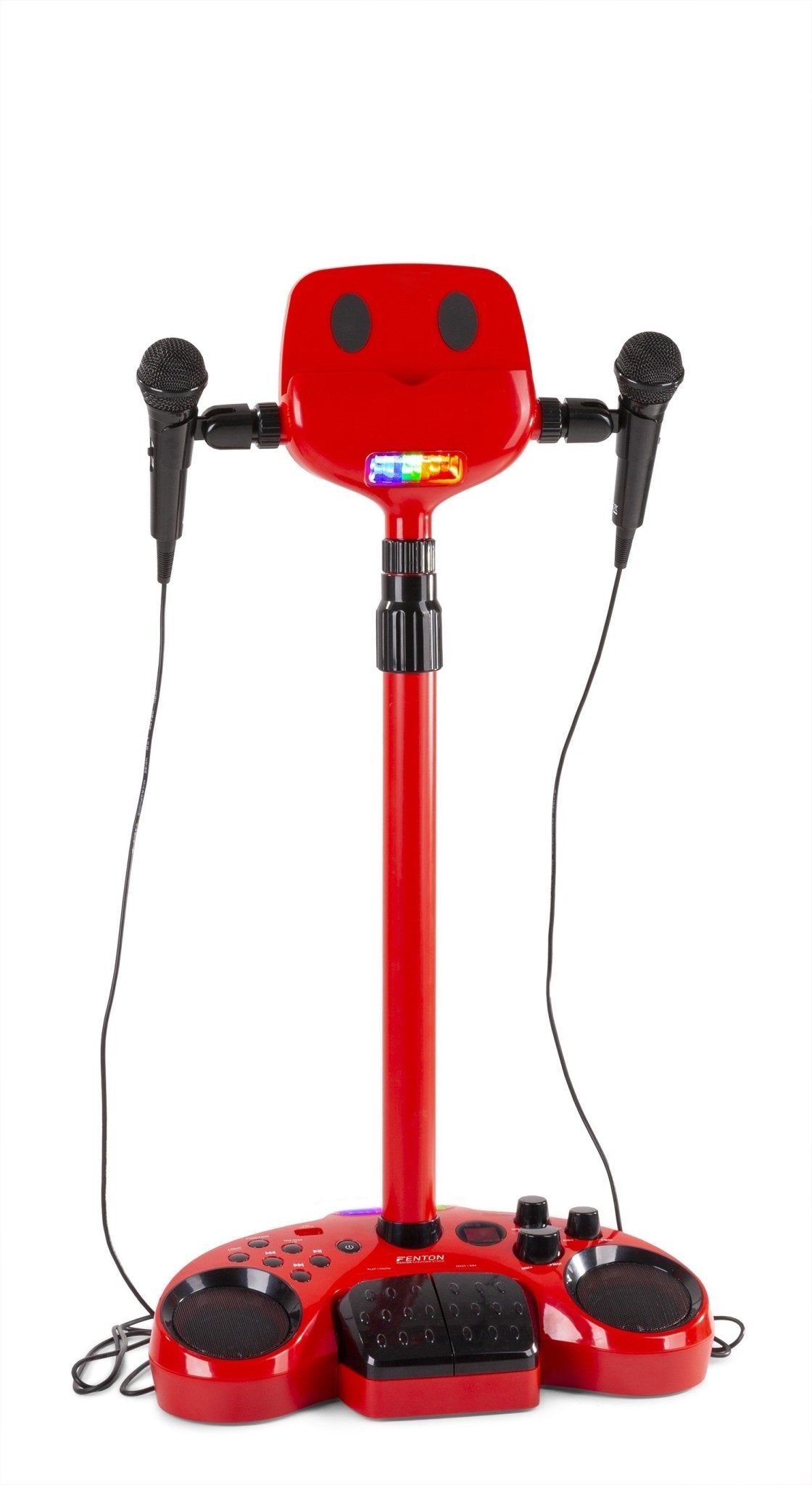 Fenton KSM15R - Set escenario Karaoke Rojo con alfombra de escenario - Tempo Shop
