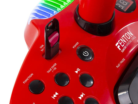 Fenton KSM15R - Set escenario Karaoke Rojo con alfombra de escenario - Tempo Shop