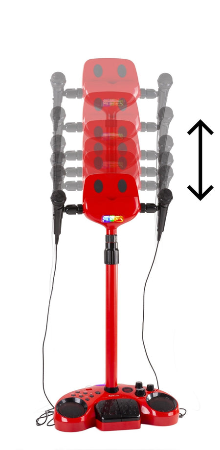 Fenton KSM15R - Set escenario Karaoke Rojo con alfombra de escenario - Tempo Shop