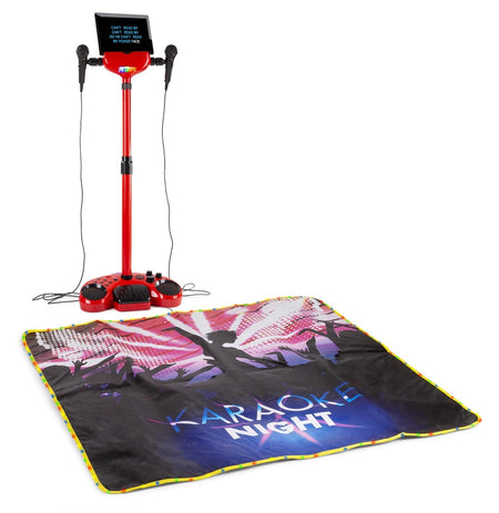 Fenton KSM15R - Set escenario Karaoke Rojo con alfombra de escenario - Tempo Shop