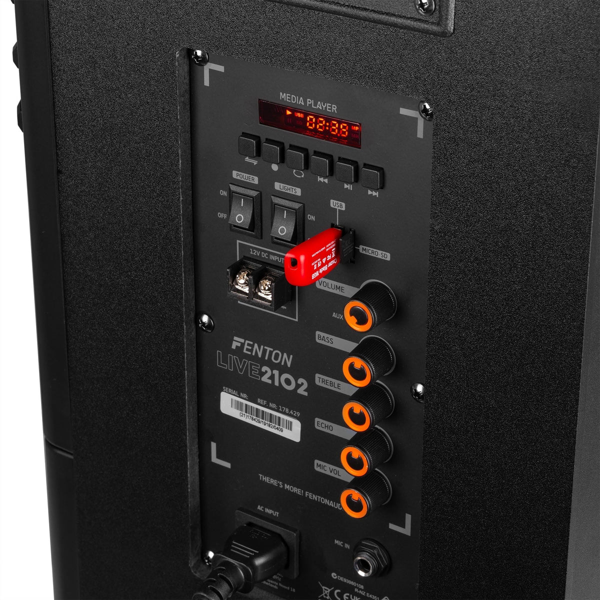 Fenton LIVE2102 - Partystation 2x 10" 800W - Tempo Shop