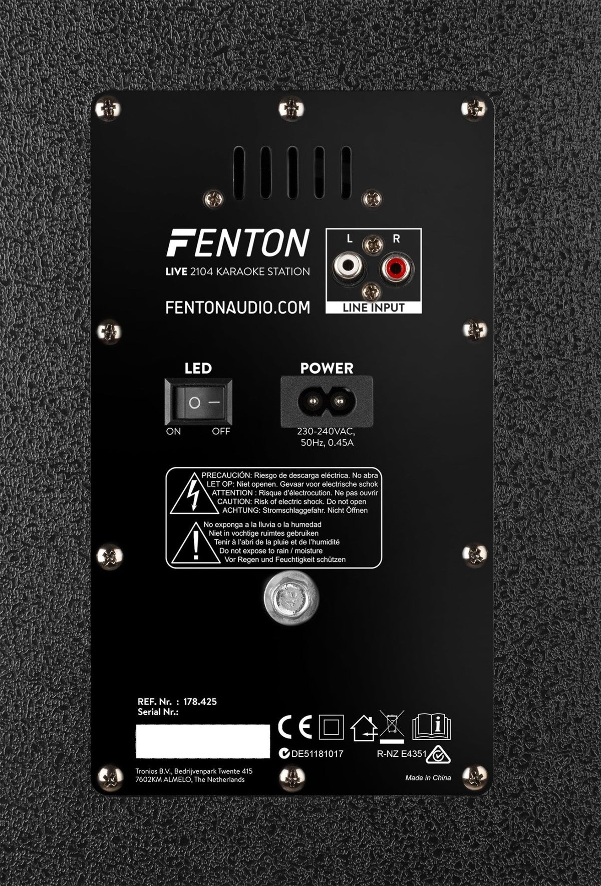 Fenton LIVE2104 - Karaoke Station sobre ruedas 2x 10” - Tempo Shop