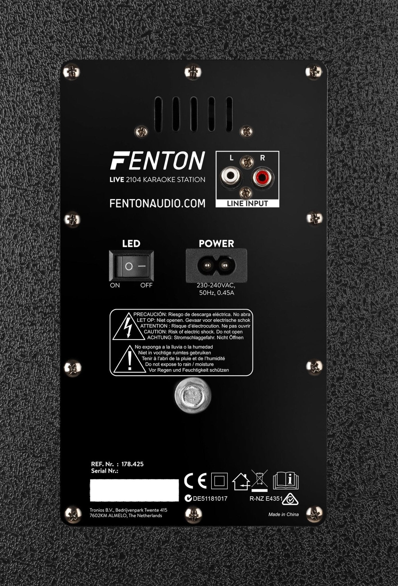 Fenton LIVE2104 - Karaoke Station sobre ruedas 2x 10” - Tempo Shop