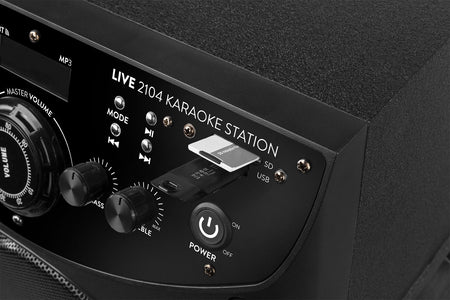 Fenton LIVE2104 - Karaoke Station sobre ruedas 2x 10” - Tempo Shop