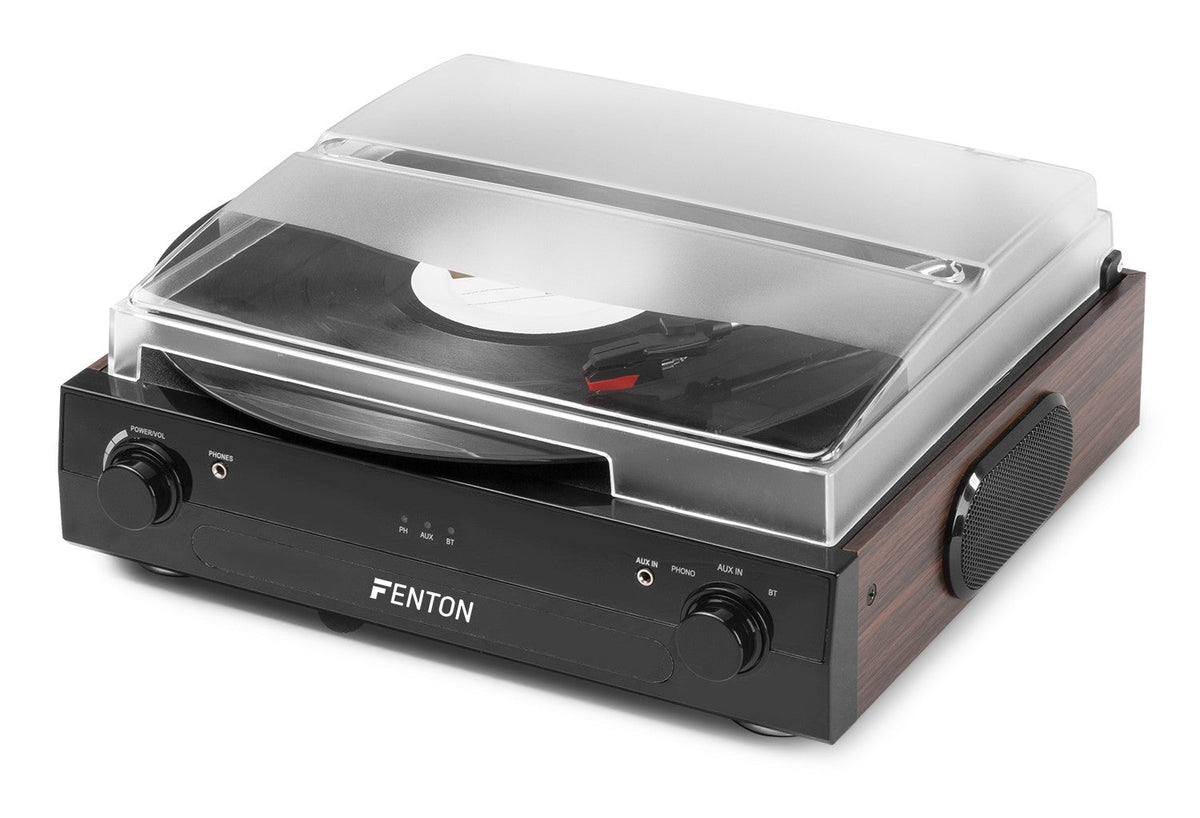 Fenton RP102B - Giradiscos BT Negro/Madera - Tempo Shop