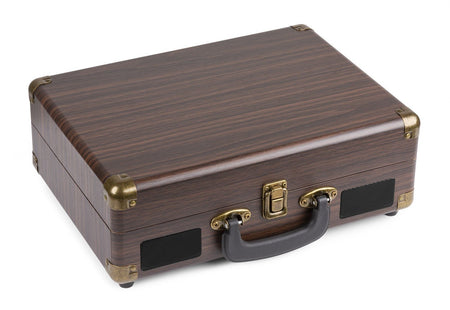 Fenton RP115B - Maleta reproductor giradiscos con BT Dark Wood - Tempo Shop