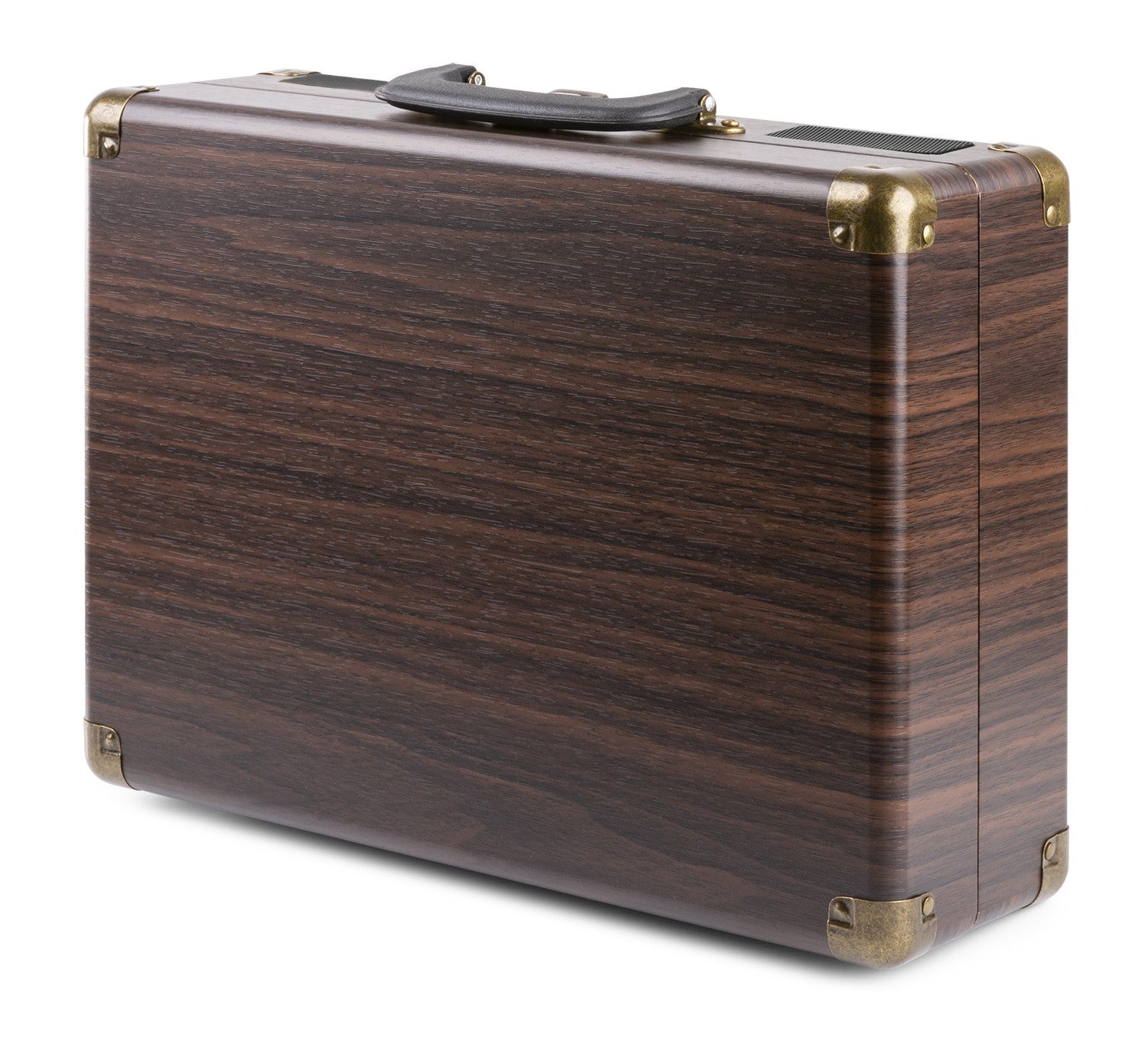 Fenton RP115B - Maleta reproductor giradiscos con BT Dark Wood - Tempo Shop