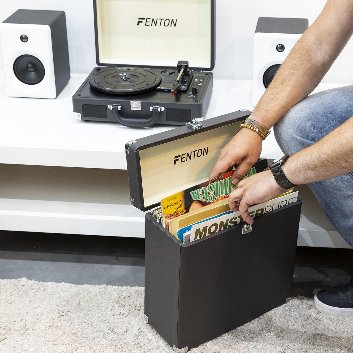 Fenton RP115C - Maleta reproductor giradiscos con BT - Tempo Shop