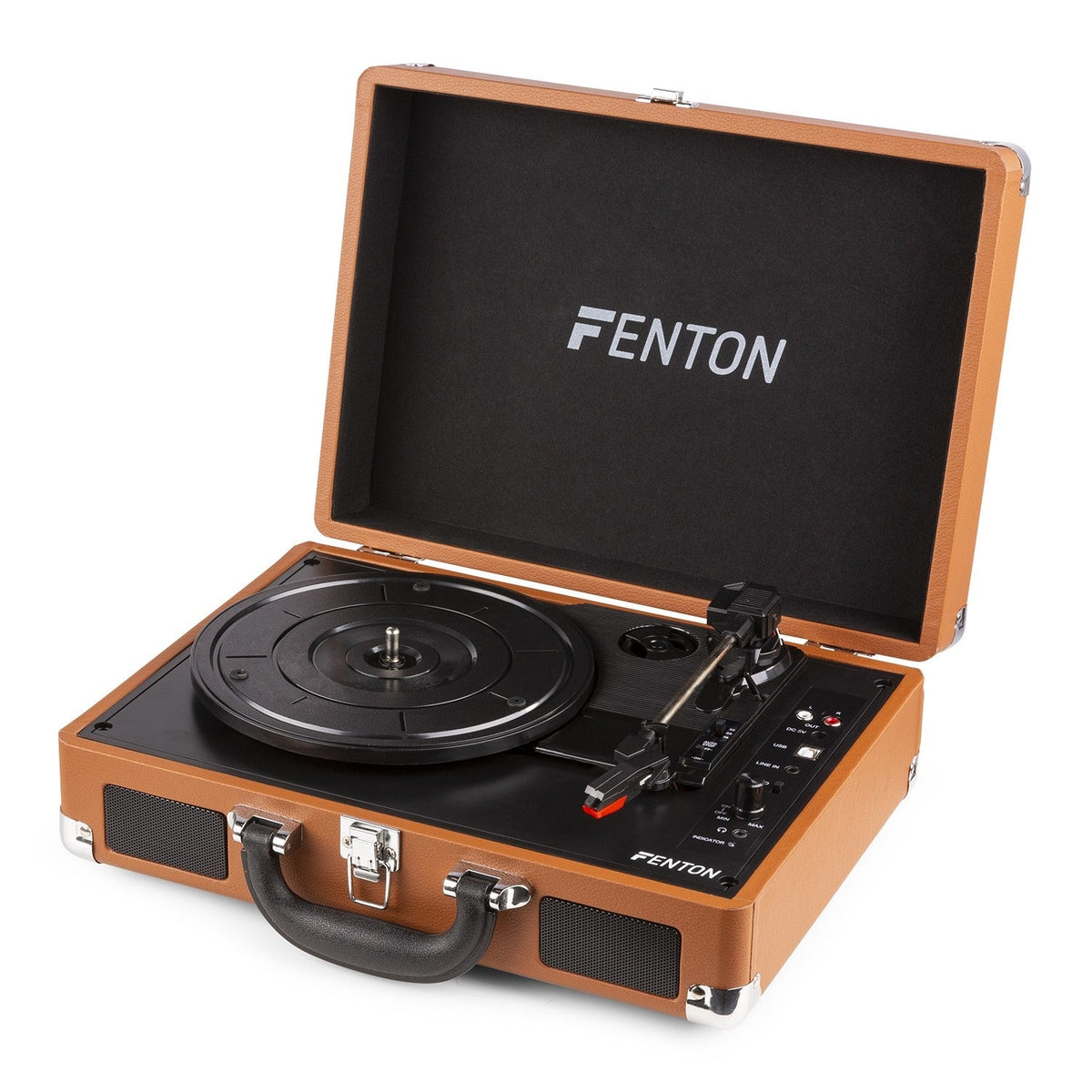 Fenton RP115F - Maleta reproductor giradiscos Marrón - Tempo Shop