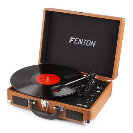 Fenton RP115F - Maleta reproductor giradiscos Marrón - Tempo Shop