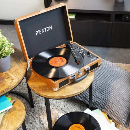 Fenton RP115F - Maleta reproductor giradiscos Marrón - Tempo Shop