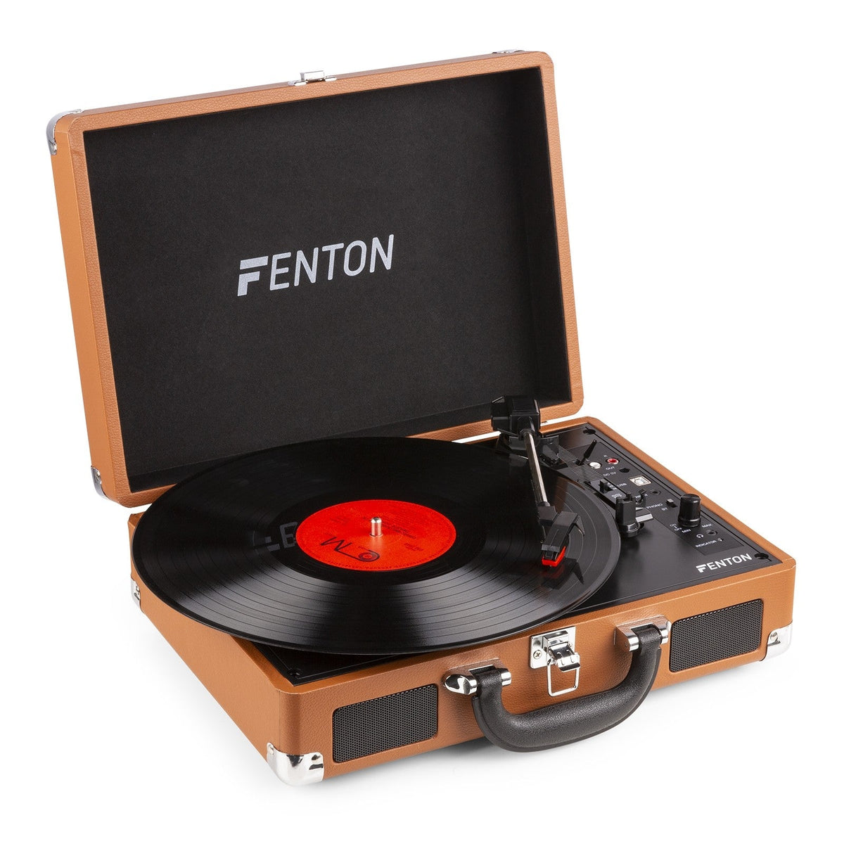 Fenton RP115F - Maleta reproductor giradiscos Marrón - Tempo Shop