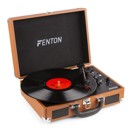 Fenton RP115F - Maleta reproductor giradiscos Marrón - Tempo Shop