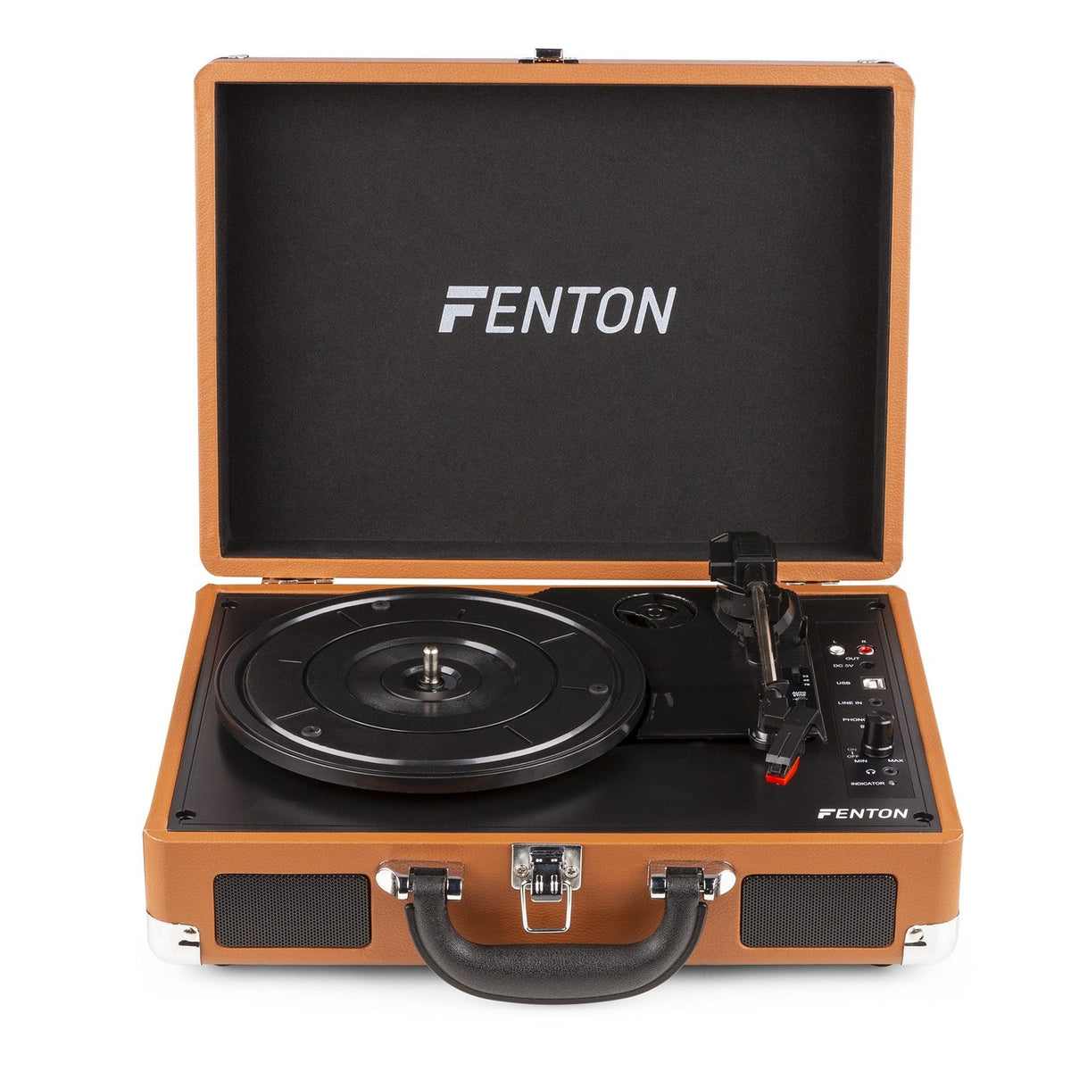 Fenton RP115F - Maleta reproductor giradiscos Marrón - Tempo Shop
