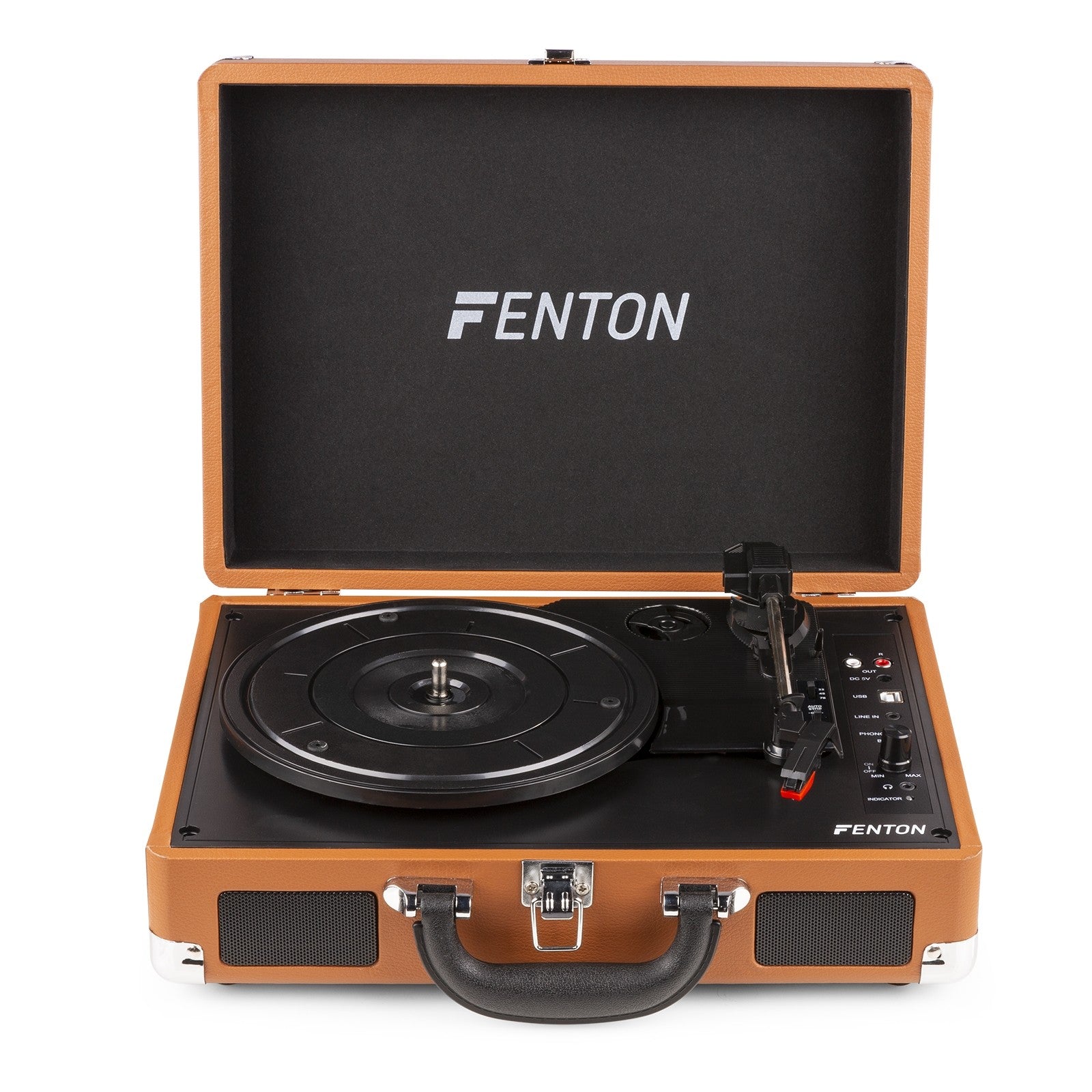 Fenton RP115F - Maleta reproductor giradiscos Marrón - Tempo Shop