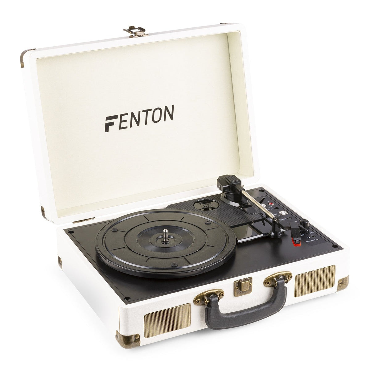 Fenton RP115G - Maleta reproductor giradiscos con BT Creme - Tempo Shop