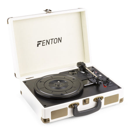 Fenton RP115G - Maleta reproductor giradiscos con BT Creme - Tempo Shop