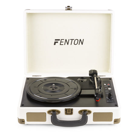 Fenton RP115G - Maleta reproductor giradiscos con BT Creme - Tempo Shop