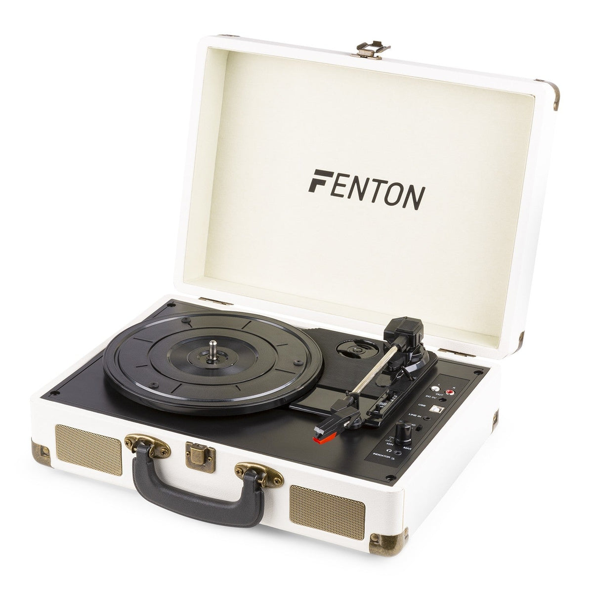 Fenton RP115G - Maleta reproductor giradiscos con BT Creme - Tempo Shop