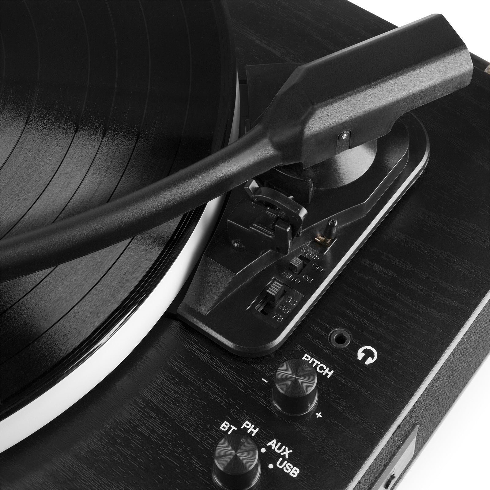 Fenton RP162LED - Giradiscos con BT in/out Negro - Tempo Shop