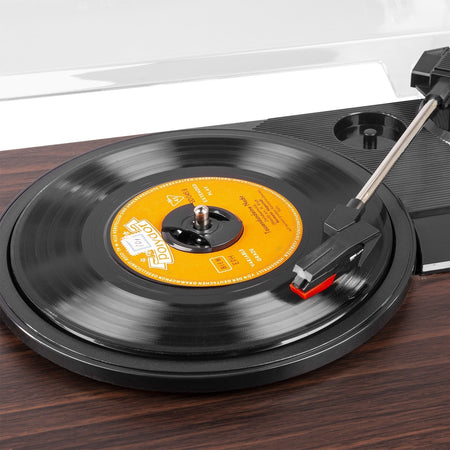 Fenton RP168DW - Giradiscos con altavoces Madera Oscura - Tempo Shop